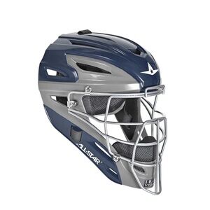 ALL-STAR Navy and Silver MVP SYSTEM7™ CATCHER'S HELMET GRAPHITE TWO-TONE large